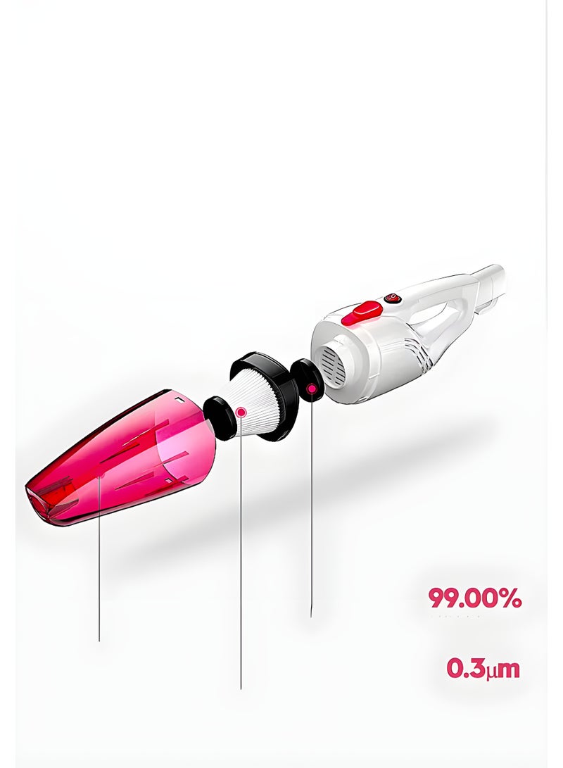 Denx Handheld Vacuum Cleaner – 650W Power, 14kPa Suction, 1L Dust Capacity, Low Noise, 4m Cord, DX2065 - Image 2