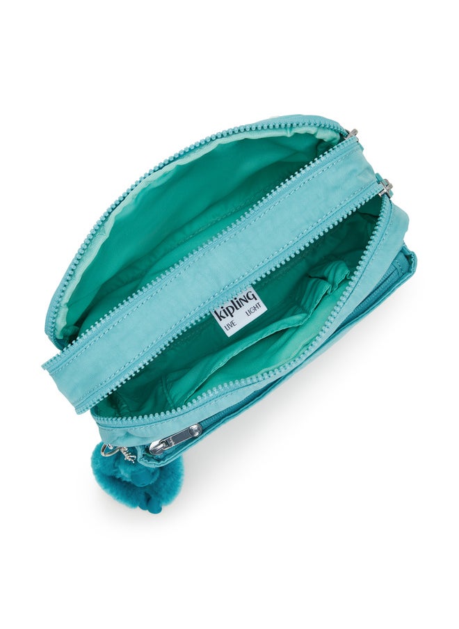 kipling Abanu M Deepest Aqua Medium Crossbody Bag  - Image 3
