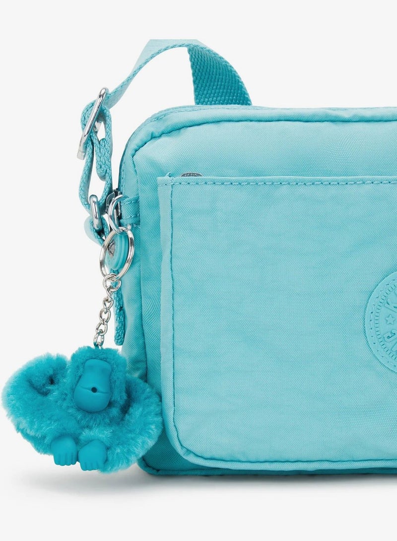 kipling Abanu Medium Unisex Crossbody Bag - Deepest Aqua - Image 5