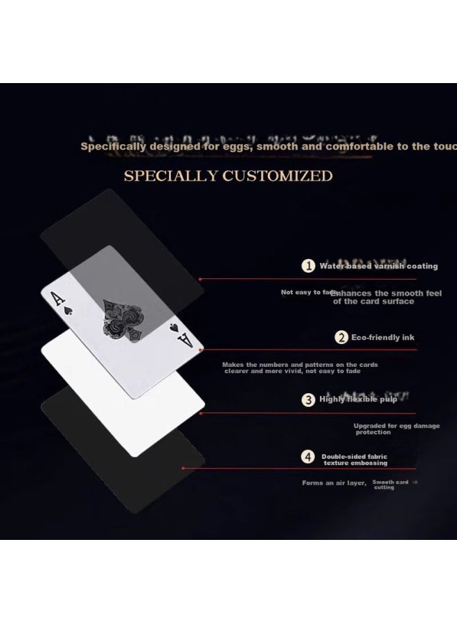 Yaoji Jin Yaoji Special Dou Dizhu Playing Cards Extended Thickened High-end Attractive Blue Long Cards Full Box 100 Decks - Image 3