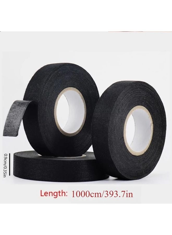 5 Pack Black Velvet Electrical Tape 0 35in x 393 7in High Temperature Resistant - Image 3