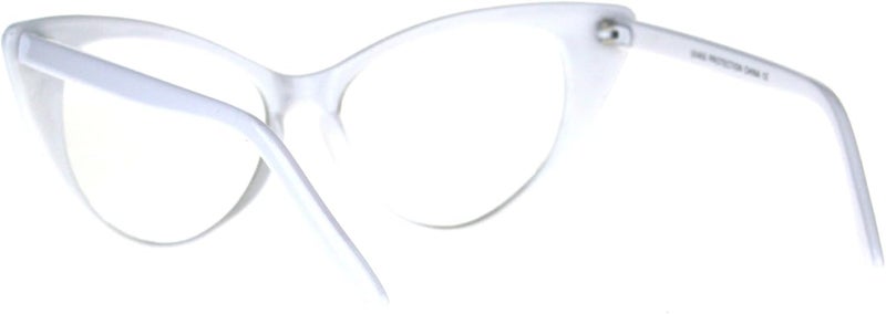 SA106 Womens Goth Mod Chic Classic Retro Cat Eye Optical Glasses - Image 4