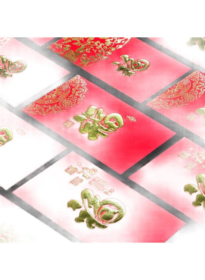 Cuttlefish Red Envelopes, General Red Envelopes With "Fu" Character, Wedding Supplies, Hundred-Yuan And Thousand-Yuan Red Envelopes, Large Size, 30 Pieces Mixed Pack - Image 3