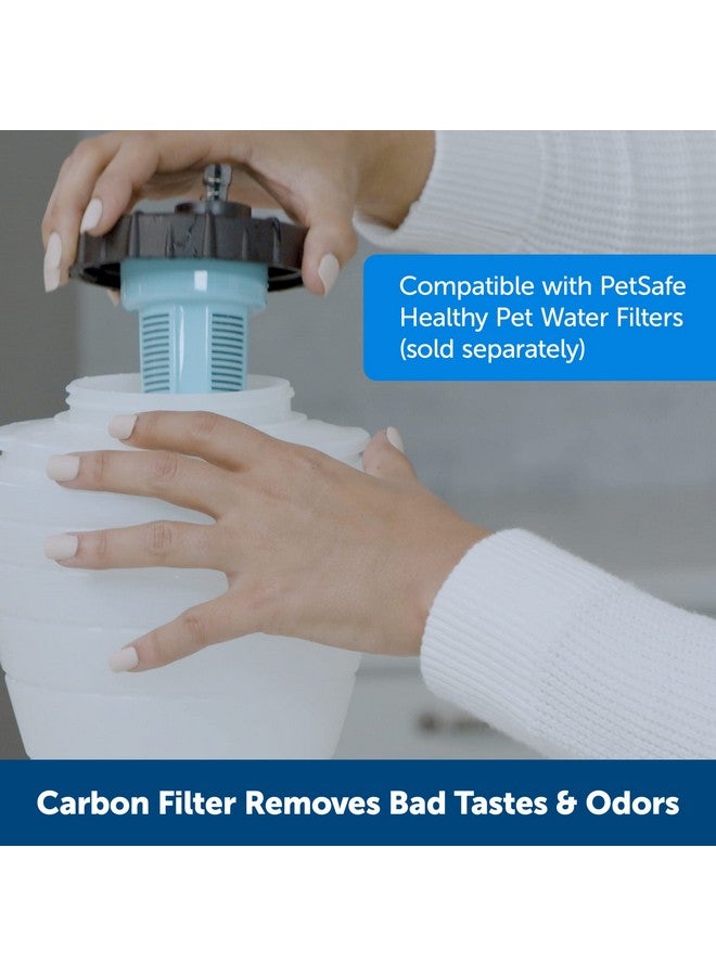 بيت سيف محطة مياه الحيوانات الأليفة الصحية من بيت سيف - صغيرة، سعة 64 أونصة - نافورة مياه للحيوانات الأليفة تعمل بالجاذبية، نافورة مياه أوتوماتيكية للقطط، نافورة مياه للكلاب، موزع مياه - وعاء قابل للإزالة من الفولاذ المقاوم للصدأ متضمن - Image 3