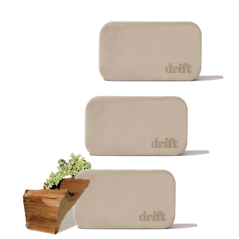 Drift Car Air Freshener - The Original Stone Air Freshener - Car Odor Eliminator - Long Lasting Scent - Metal Clip - Essential Oils - Clean Ingredients - Teak Scent 3 Pack Refill - NO CLIP INCLUDED - Image 1