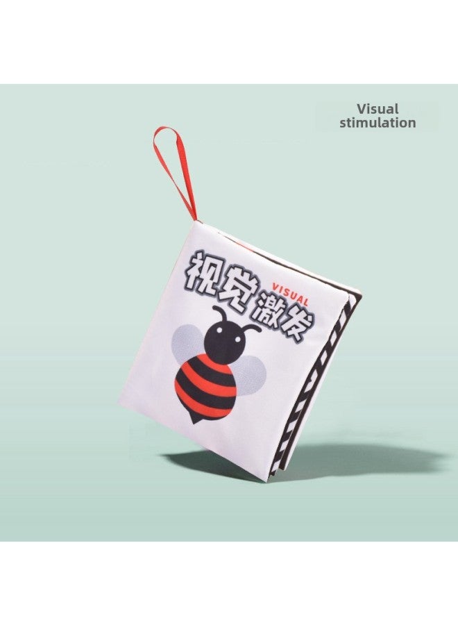 Early Education Cloth Book Infant Cognition 0-3 Years Old Baby Can't Tear And Bite Books-Color:Visual Excitation  - Image 1