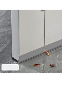 JOGAMS 96cm Self Adhesive Door Seal Strip Door Sound Proofing Weather Stripping Weatherstrip Door Bottom Strip Door Sealer Strip Windproof seal for Door Gaps Grey  - Image 1