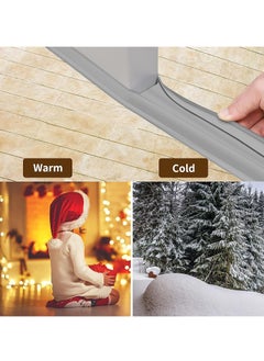 JOGAMS 96cm Self Adhesive Door Seal Strip Door Sound Proofing Weather Stripping Weatherstrip Door Bottom Strip Door Sealer Strip Windproof seal for Door Gaps Grey  - Image 4