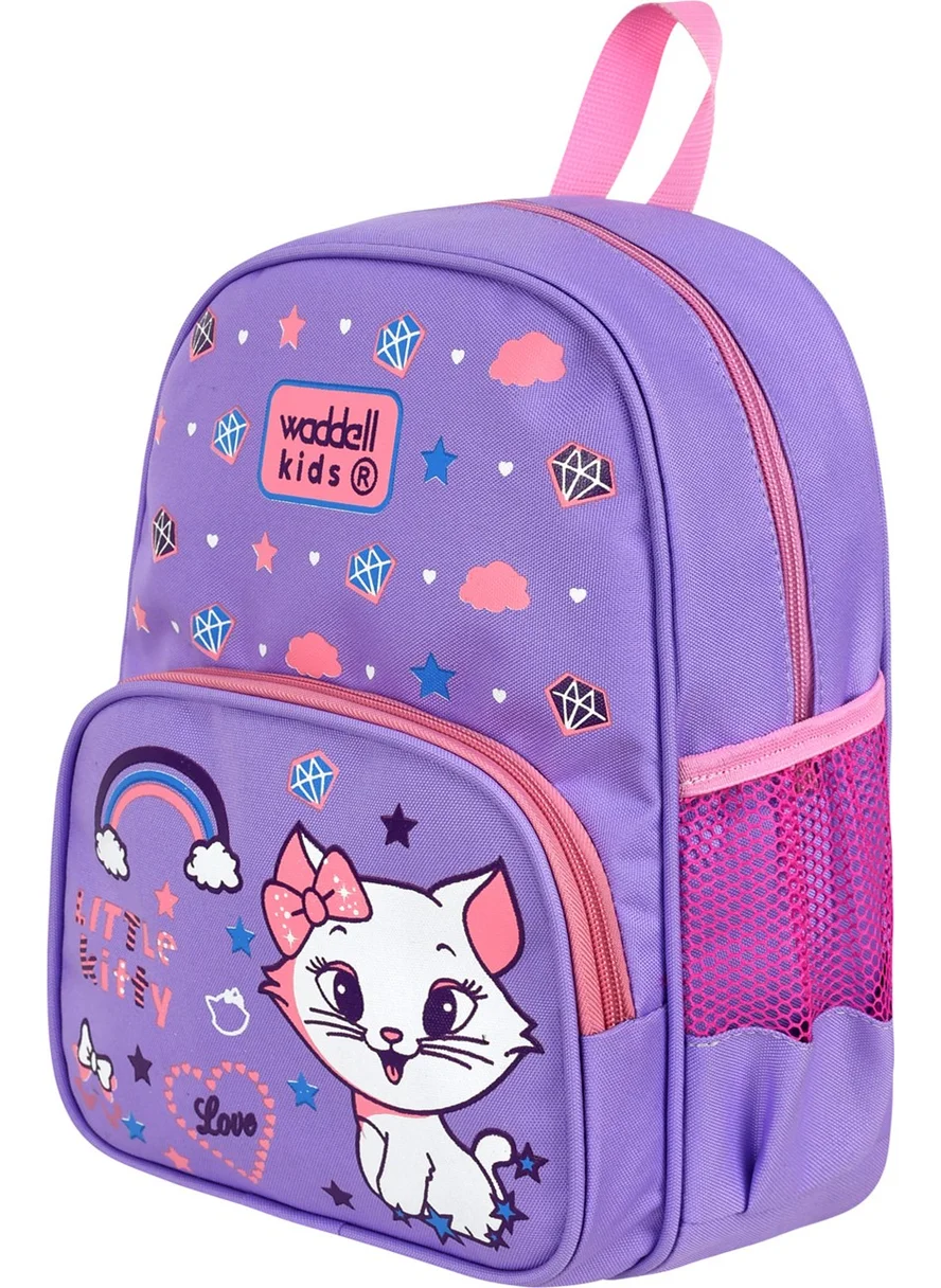 Waddell Licensed Lilac Cat Kindergarten Nursery Bag