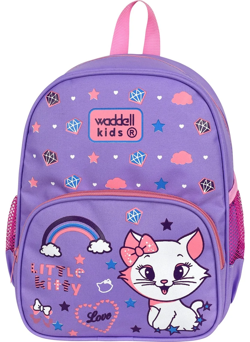 Waddell Licensed Lilac Cat Kindergarten Nursery Bag