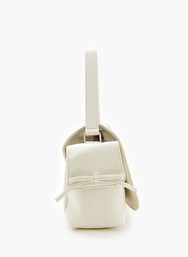 FOREVER 21 Ruched Bow Shoulder Bag - Image 3