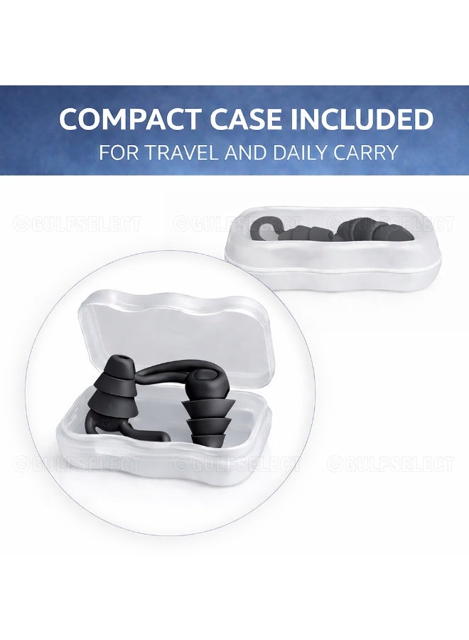 GULFSELECT Ear Plugs for Sleeping Swimming, 1 Pair Reusable Silicone Moldable Noise Cancelling Earplugs for Shooting Range, Swimmers, Concerts, Airplanes, Travel, Work, Studying WHITE (Loop Comfort) - Image 2