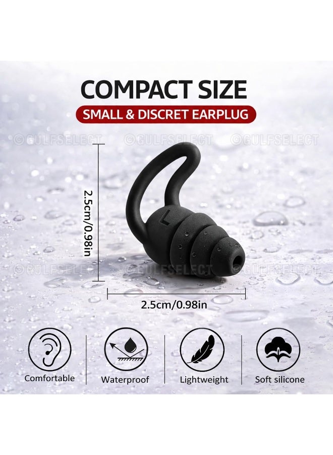GULFSELECT Ear Plugs for Sleeping Swimming, 1 Pair Reusable Silicone Moldable Noise Cancelling Earplugs for Shooting Range, Swimmers, Concerts, Airplanes, Travel, Work, Studying WHITE (Loop Comfort) - Image 5