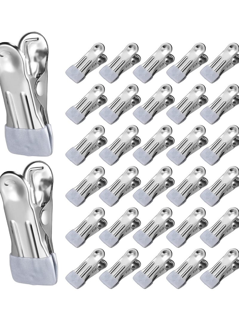 KASTWAVE - KASTWAVE 30 PCS Metal Spring Clamps, Guard Clips Multifunctional Metal Clips Towel Clips Spring Clamps Secure Your Winter Pool Cover Attaches to Top Rail Wind, Swimming Pool Above Ground Cover Clips - Image 1