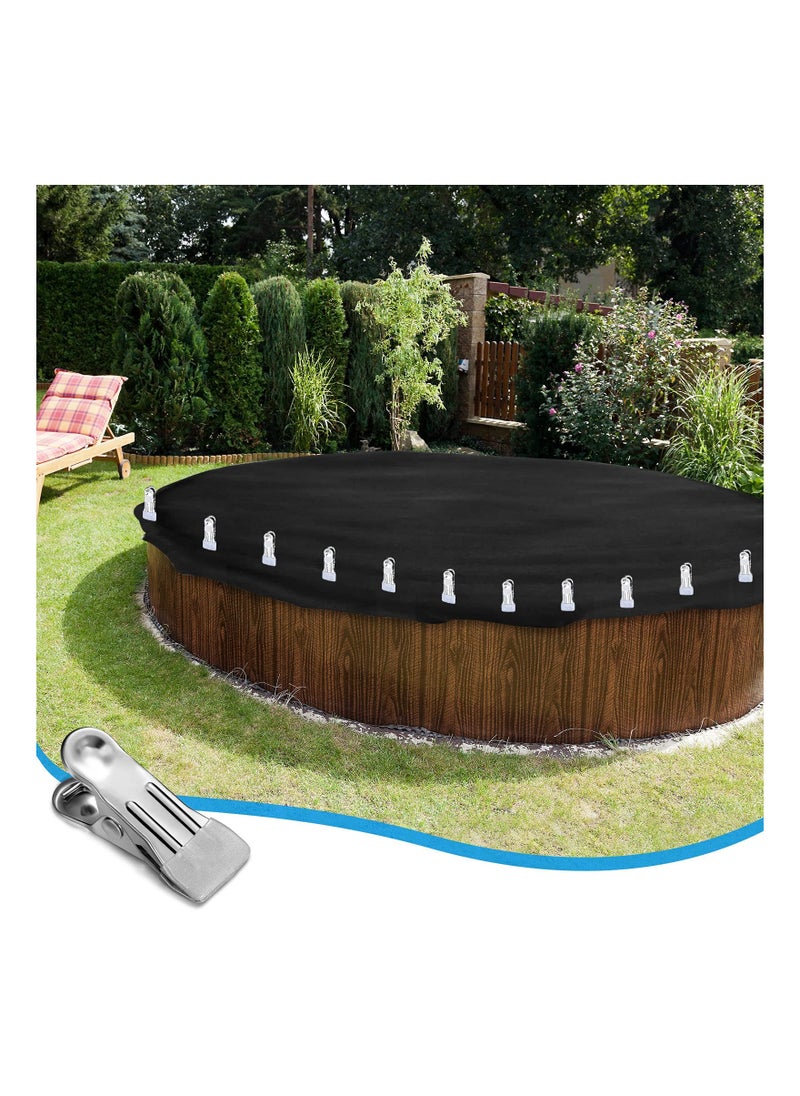 KASTWAVE - KASTWAVE 30 PCS Metal Spring Clamps, Guard Clips Multifunctional Metal Clips Towel Clips Spring Clamps Secure Your Winter Pool Cover Attaches to Top Rail Wind, Swimming Pool Above Ground Cover Clips - Image 1