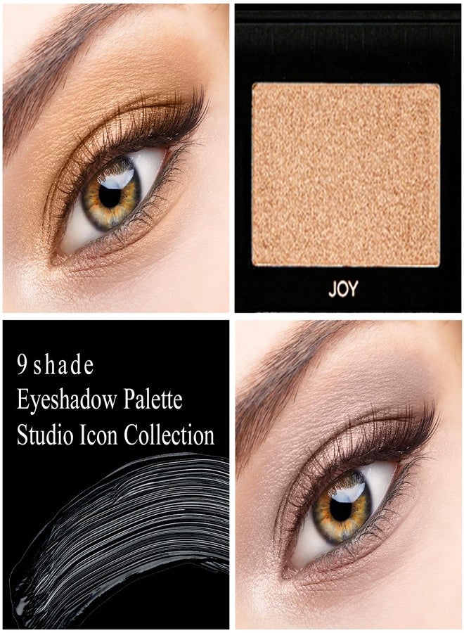 Profusion Cosmetics Eyeshadow Palette, Studio Icon Collection - 9 Neutral & Shimmer Eyeshadows, Long Wearing Powder Makeup Kit for Face & Eyes, Travel-Friendly Compact for Day to Night Glam - Image 5