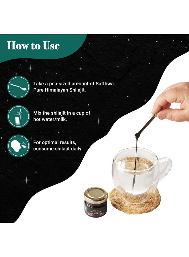 Satthwa Pure Himalayan Shilajit Resin High Potency for Men & Women - 85+ Trace Minerals - 75% + Fulvic Acid - 50 Servings - Lab Tested - 20g - Image 5