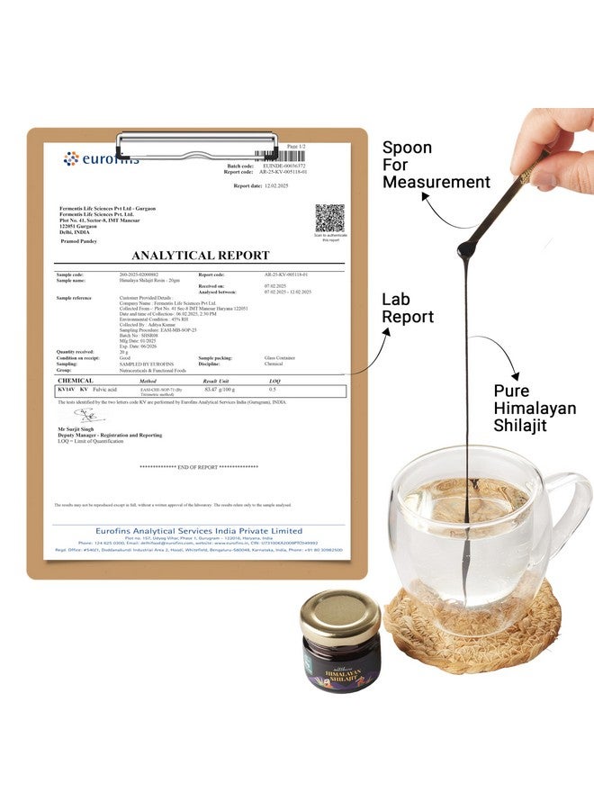 Satthwa Pure Himalayan Shilajit Resin High Potency for Men & Women - 85+ Trace Minerals - 75% + Fulvic Acid - 50 Servings - Lab Tested - 20g - Image 2