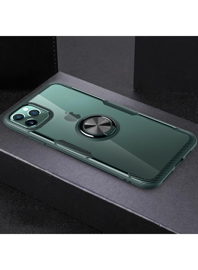 Zaboon Case For iPhone 11 Shockproof Transparent TPU + Acrylic Protective Case with Ring Holder - Image 1