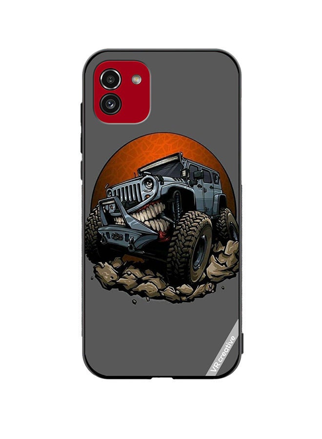 VR CREATIVE Protective Case Cover For Samsung Galaxy A03 Car Design Multicolour - Image 1