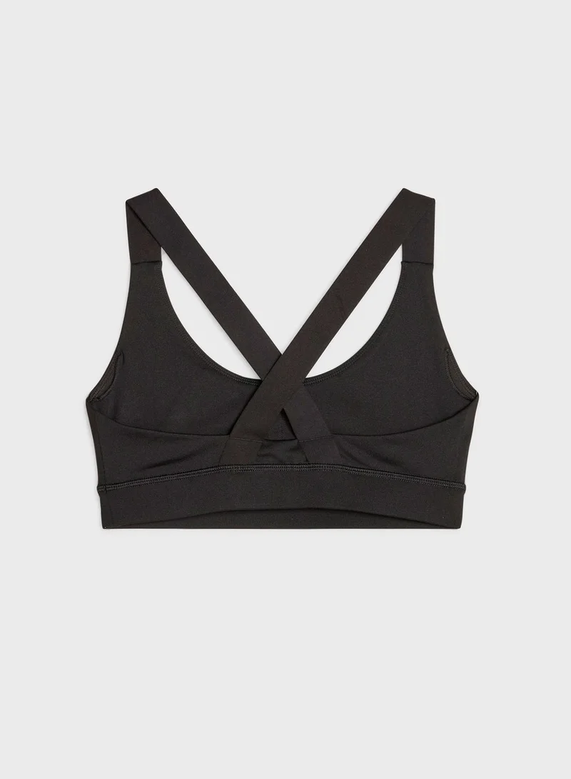 PUMA Logo Mid Impact Bra