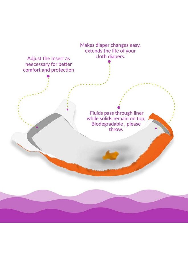 BEMBIKA Bamboo Diaper Liners Disposable For Unisex Baby Chlorine Free Compostable Dye Free Cloth Diaper Insert Liner 300 Sheets - Image 4