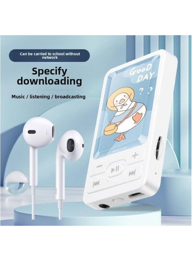 Students Listen To Music Mp3 Walkman High School Boys And Girls Mini Portable Sports Player-Body Color:A1 Cole Duck-Memory Capacity:External Sound Version 32g Can Save 8000 Songs + 4-piece Set - Image 3