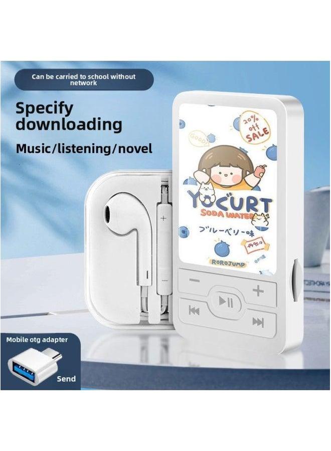 Students Listen To Music Mp3 Walkman High School Boys And Girls Mini Portable Sports Player-Body Color:A1 Cole Duck-Memory Capacity:External Sound Version 32g Can Save 8000 Songs + 4-piece Set - Image 4