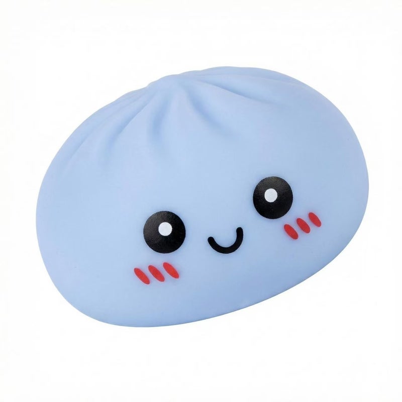 Cross-Border Cartoon Expression Gold Glitter Beads Big Bun Squeeze Toy Blind Box Pull Toy Realistic Flour Small Bun Toy - Image 1