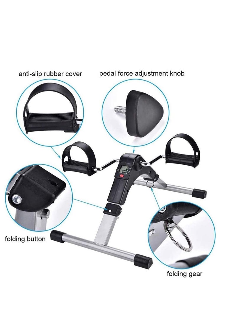 Generic Exercise Bike Pedal Exercise Machine Bicycle Portable Arm Home Pedal Exercise Machine Gym Fitness Training With Lcd Monitor  - Image 3
