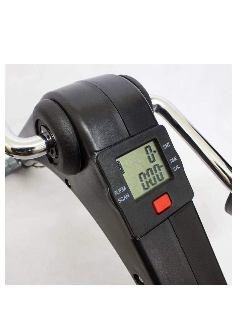 Generic Exercise Bike Pedal Exercise Machine Bicycle Portable Arm Home Pedal Exercise Machine Gym Fitness Training With Lcd Monitor  - Image 4