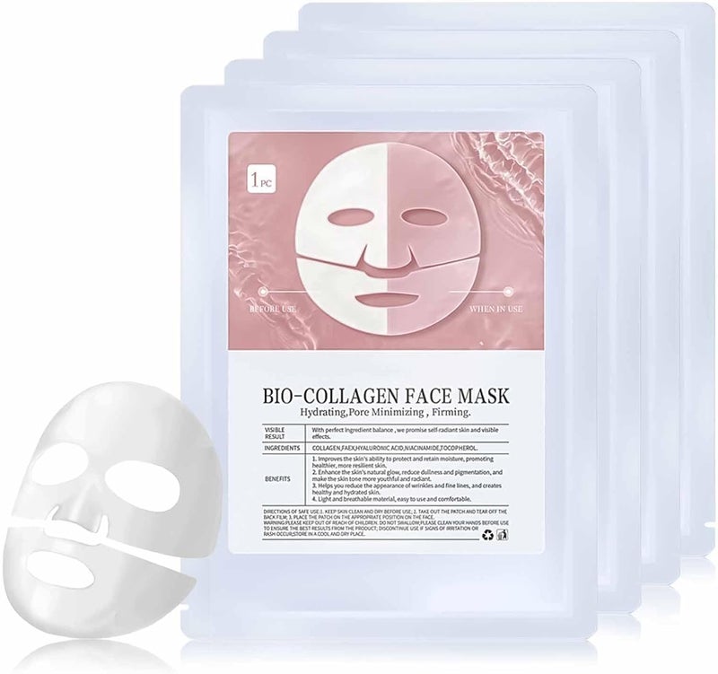 Calyrex Bio Collagen Mask Bio Collagen Mask Overnight Real Deep Collagen Overnight Face for Face Skin Care 3PCS - Image 1