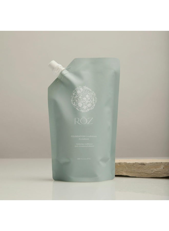 ROZ RŌZ Foundation Conditioner Refill | BPA-Free Pouch | Hydrating and Repairing with Ceramides and Peptides | Vegan, Silicone, Paraben, SLS-Free | Strengthens and Nourishes | Sustainable Hair Care - Image 3