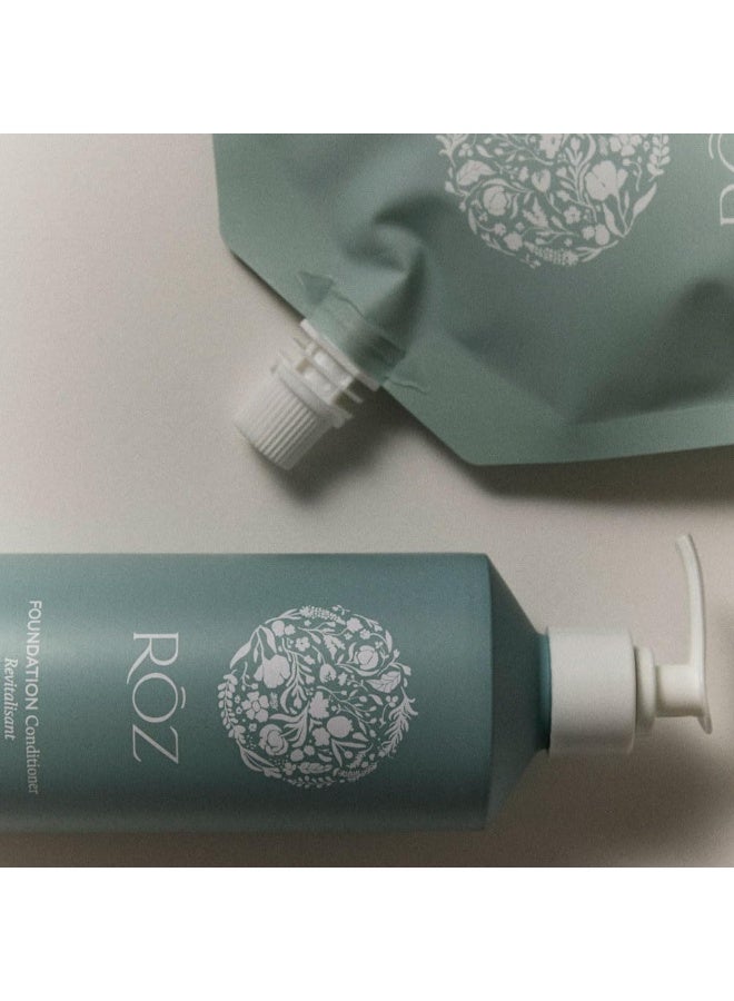 ROZ RŌZ Foundation Conditioner Refill | BPA-Free Pouch | Hydrating and Repairing with Ceramides and Peptides | Vegan, Silicone, Paraben, SLS-Free | Strengthens and Nourishes | Sustainable Hair Care - Image 4