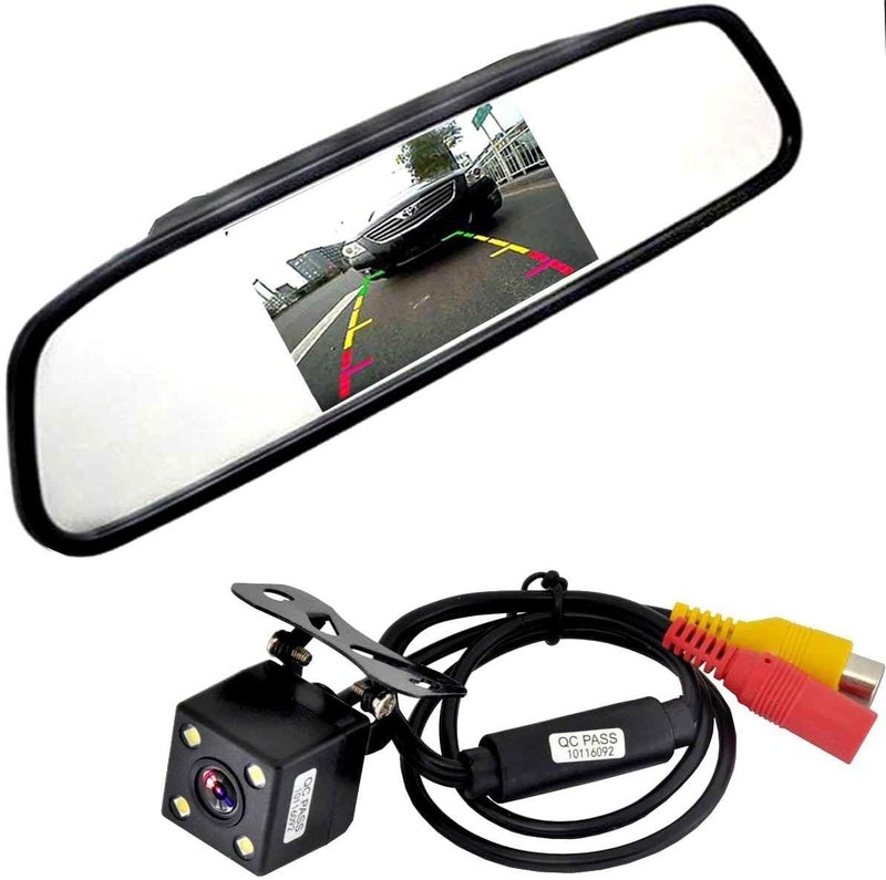 LCD Display Car Rear View Mirror Monitor and Rear View Reversing - Image 3