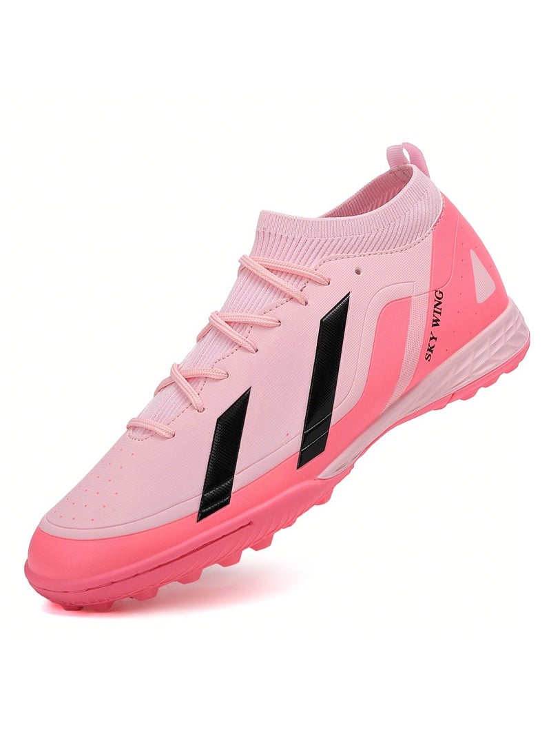جناح السماء حذاء كرة قدم للجنسين، خفيف الوزن، نظام رباط IC/IN، نعل متعدد الألوان، حذاء كرة قدم للرجال والنساء مع دعم للكاحل، مناسب للمبتدئين واللاعبين المتقدمين - Image 1