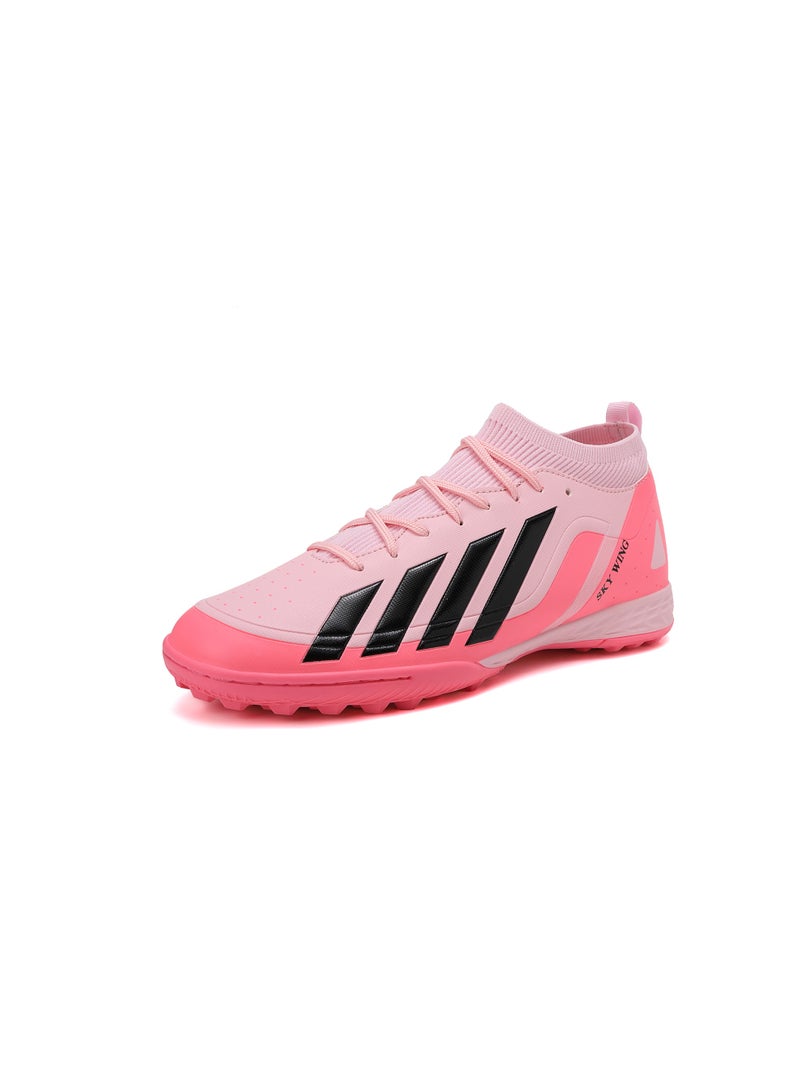 SKY WING Unisex Soccer Cleats Lightweight Lacing System IC/IN Sole Multi-Color face Men And Women Football Shoes with Ankle Support for Beginners to Advanced Players - Image 3