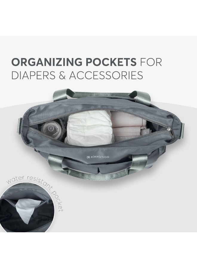 KIKKABOO حقيبة ماما برييل رمادي - Image 3