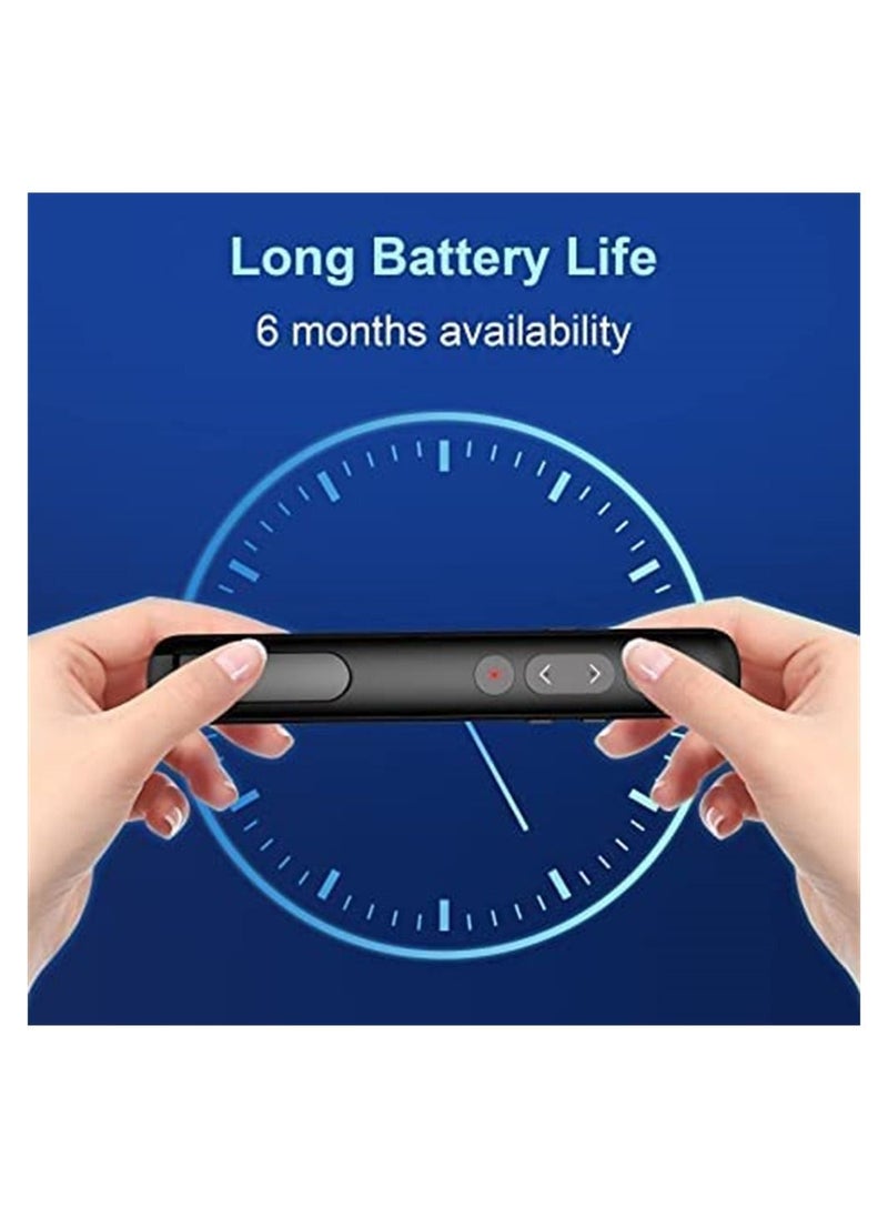 DMG TECH - PPT Slide Clicker, Wireless Presenter Remote, with Hyperlink, Volume Remote Control PowerPoint Office Presentation Clickerk, for Keynote/PPT/Mac/PC/Laptop - Image 1