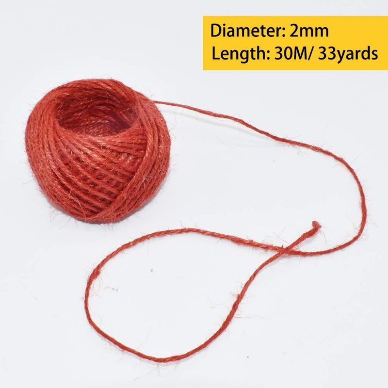 ريناشد خيوط الجوت 12 حزمة 3 طبقات 12 لونًا للأعمال الفنية وتغليف الهدايا سلسلة خيوط الهدايا 33 ياردة لكل لفة - Image 3