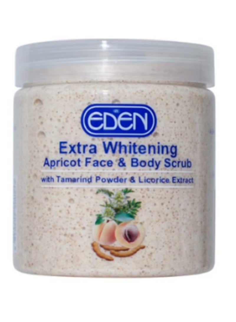إيدين مقشر المشمش لتبييض الوجه والجسم 500 جرام