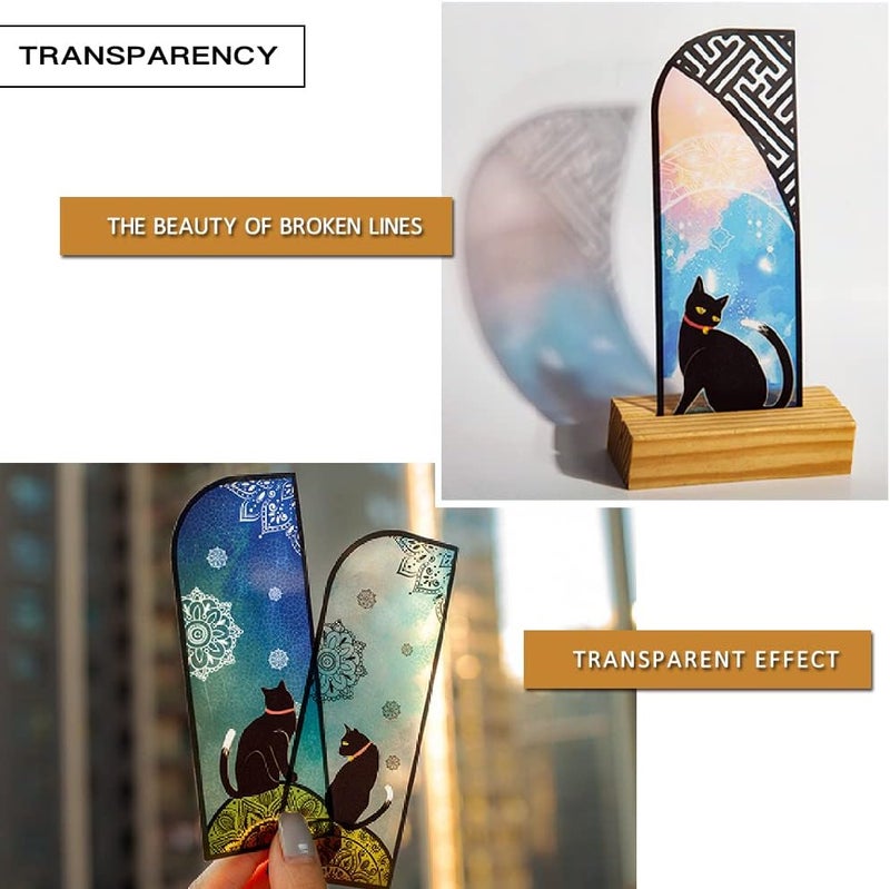DEARART Lucky Cats Bookmark Three Picture ( Six pcs ) Bookmarks Page Markers Book Markers Cute Bookmarks for Women Teacher Gifts, Set-6 - Image 4