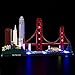GEAMENT Upgraded Version USB Light Kit for Architecture Skyline Collection San Francisco Golden Gate Bridge Compatible with Lego 21043 Bricks Model Model Set Not Included - Image 2