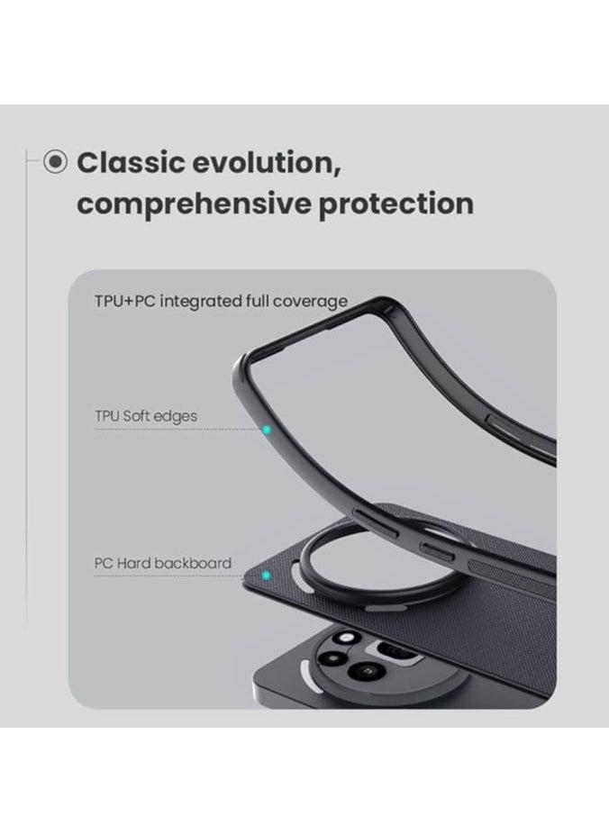 Nillkin Nothing Phone 3a Pro Case Super Frosted Shield Pro Matte All-Round Protection Anti-scratch Slim Luxury Hard Back PC+TPU Cover Raised Bezel Camera Protect Cover for Nothing Phone 3A Pro Black  - Image 5