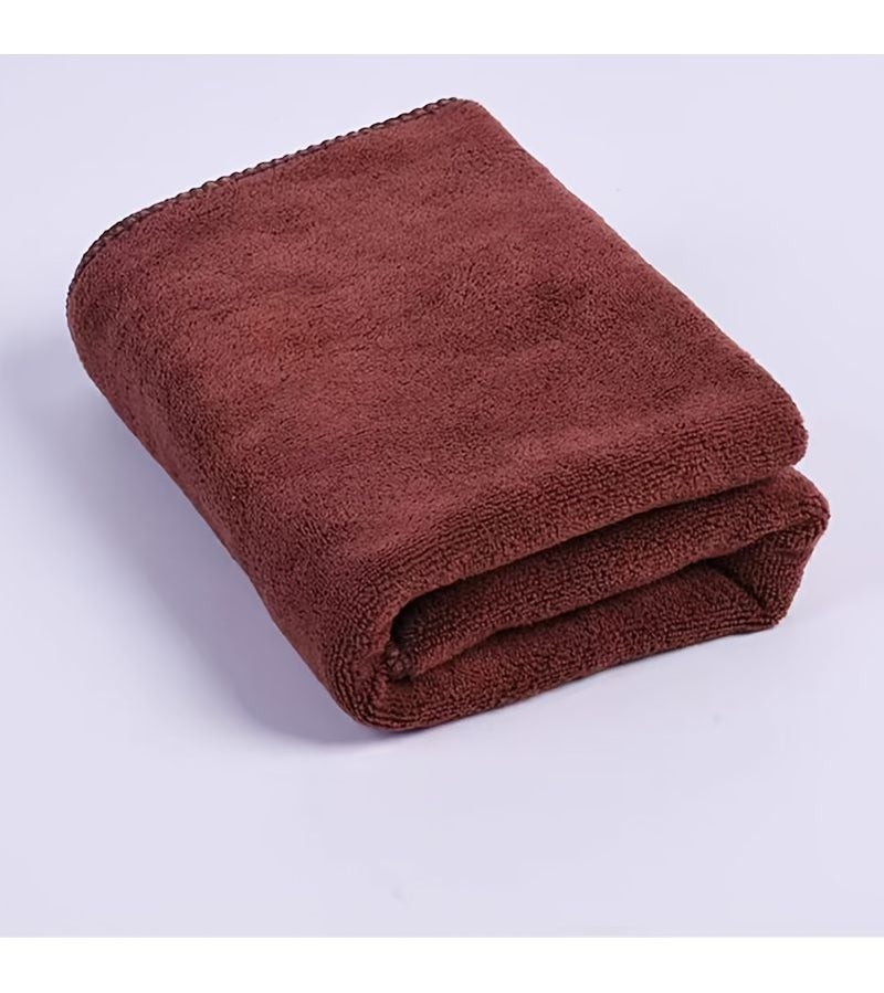 Super Absorbent Multi-Purpose Thickened Fiber Towel Purple for Kitchen Bathroom Beauty Hair Care Car Cleaning and Outdoor Use Quick Drying Lightweight Comfortable Ideal Travel Home 29.5in x 13.8in - Image 4