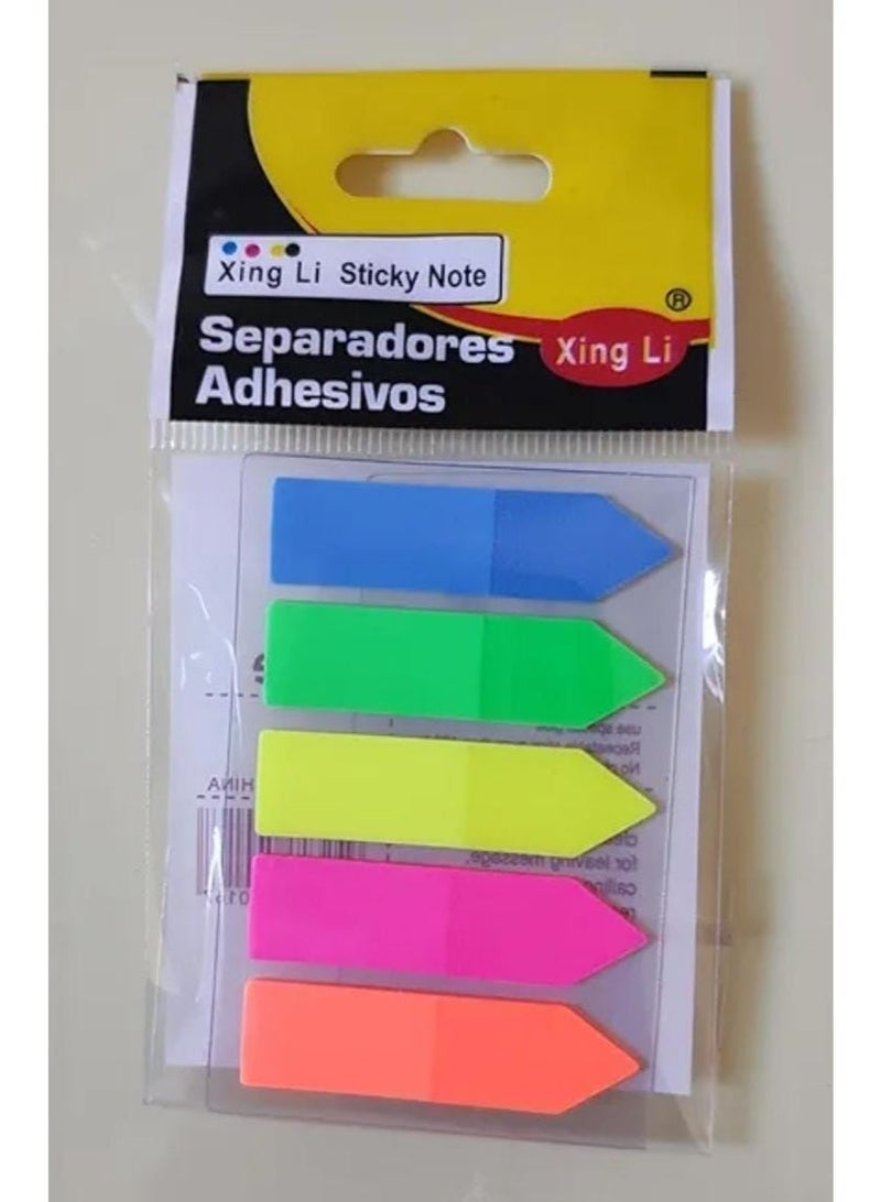 Multi-color sticky notes, writable page markers 100 pieces - Image 1