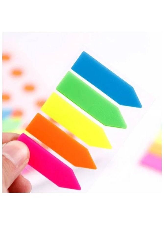 Generic - Multi-color sticky notes, writable page markers 100 pieces - Image 1