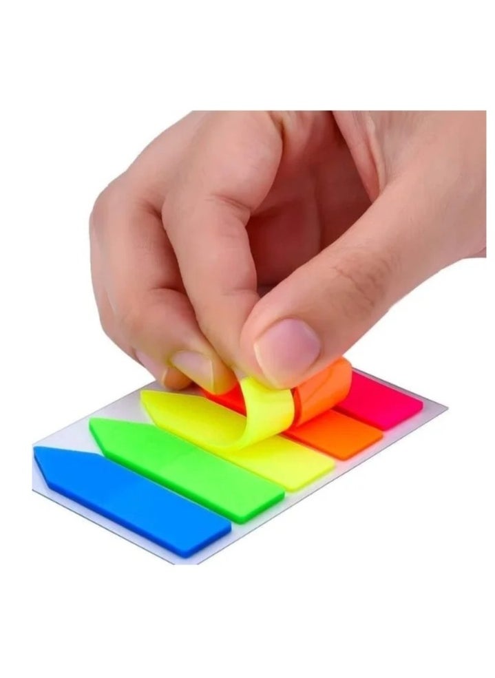 Generic - Multi-color sticky notes, writable page markers 100 pieces - Image 1
