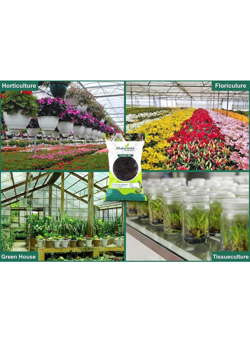 KHATARWALE - EXTRA CARE OF PLANTS Khatarwale Organic Garden Mix 900g Enriched with Vermicomost Ready to Use Compost for Kitchen Terrace Garden Lawn Landscapes  - Image 5