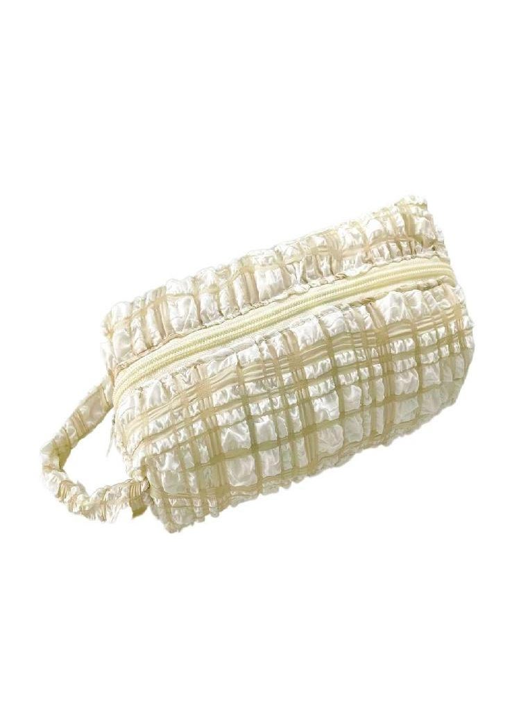 Eckek - Storage Bags Large Capacity Seersucker Cosmetics Bag Stationery Bag Pencil Pouch Pencil Case - Image 1